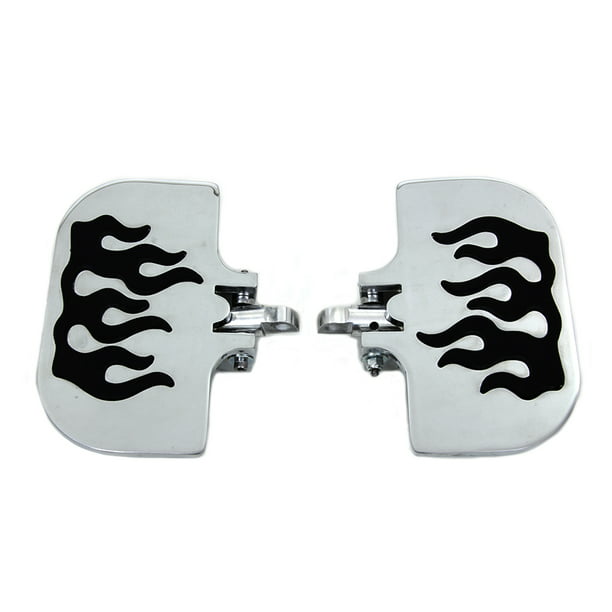 Flame Cover Set Chrome for Harley Davidson by V-Twin